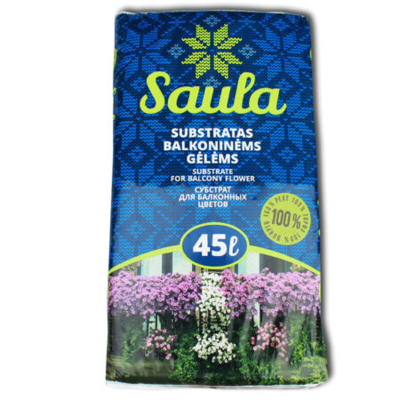 Торфяной субстрат SAULA для балконных цветов