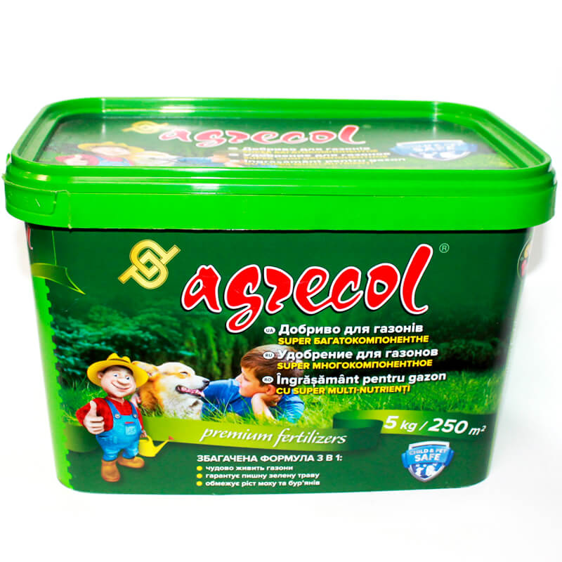 Супер многокомпонентное удобрение Agrecol для газонов