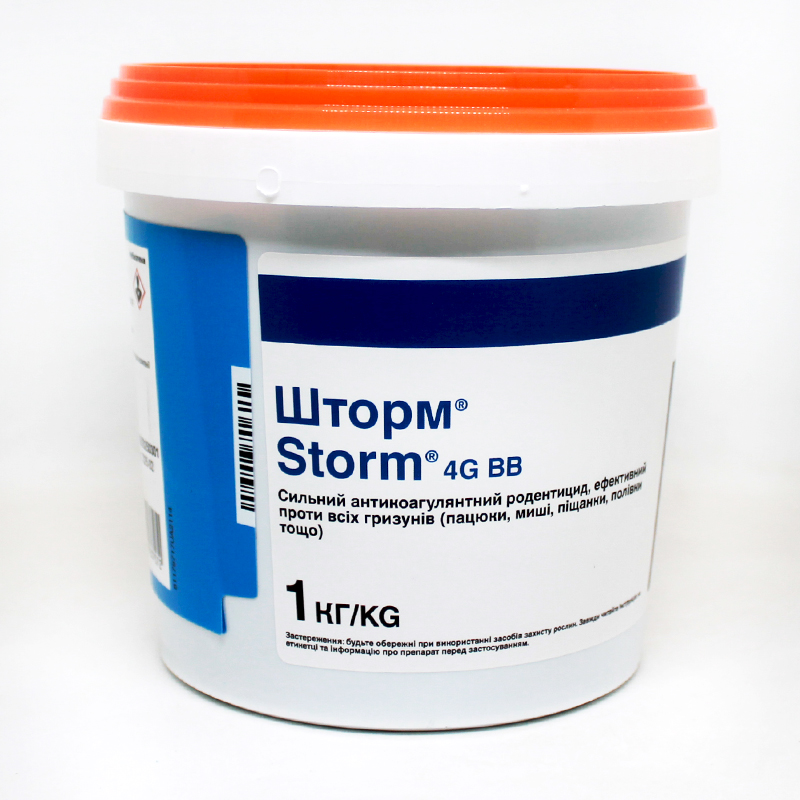 Родентицид ШТОРМ від мишей та щурів